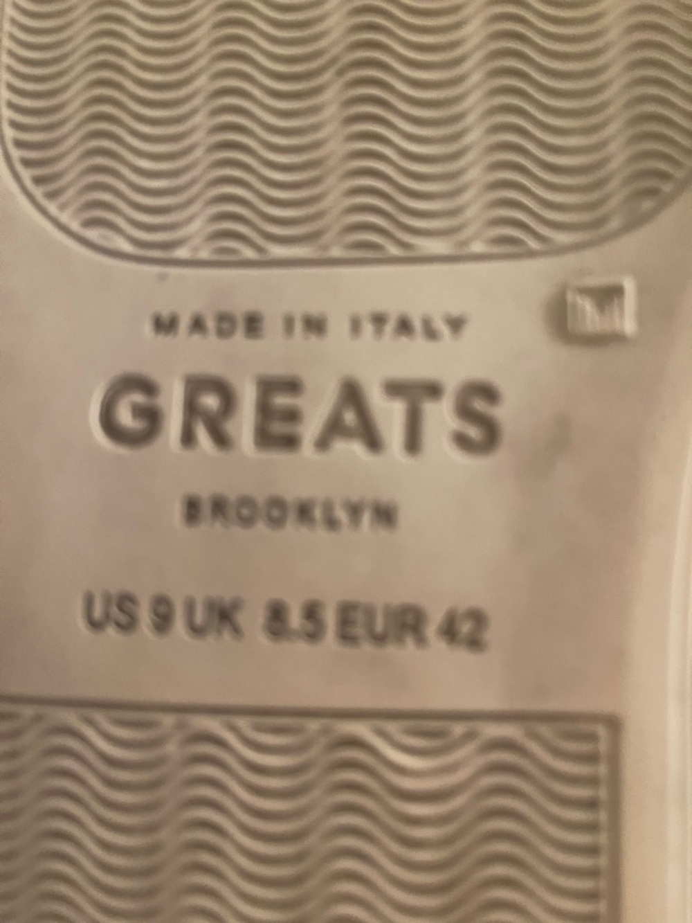 Greats Cream Rubber Sneaker Sole Detail - Picture 2 of 7